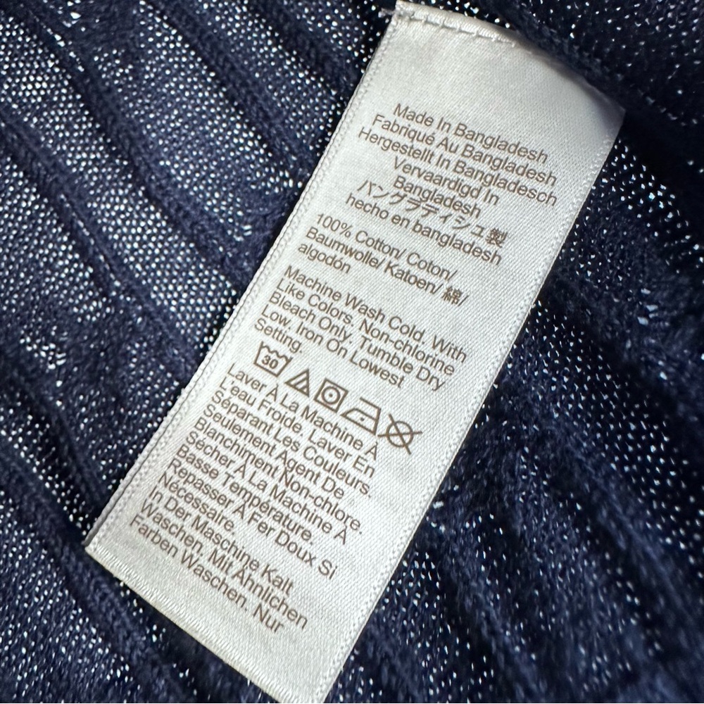 J. Crew Navy Blue Cable Knit Sweater Vest Size Small - Picture 4 of 4